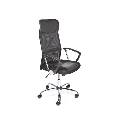 3S. x Home - Chaise de Bureau à Hauteur Réglable Noir TORINO - Chaise De Bureau Design